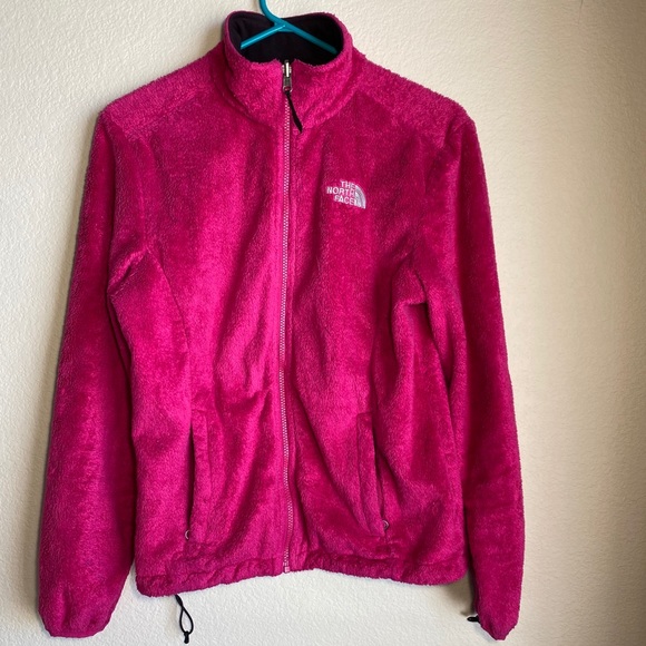 The north face classic fleece zip up in pink - Picture 2 of 8